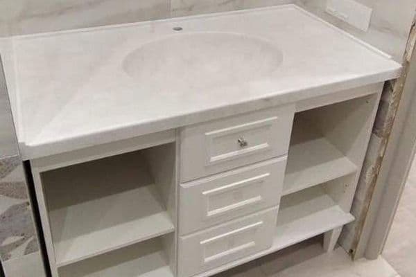 Столешница с интегрированной раковиной из искусственного камня LG Hi-Macs M606 Столешница с интегрированной раковиной из искусственного камня LG Hi-Macs M606